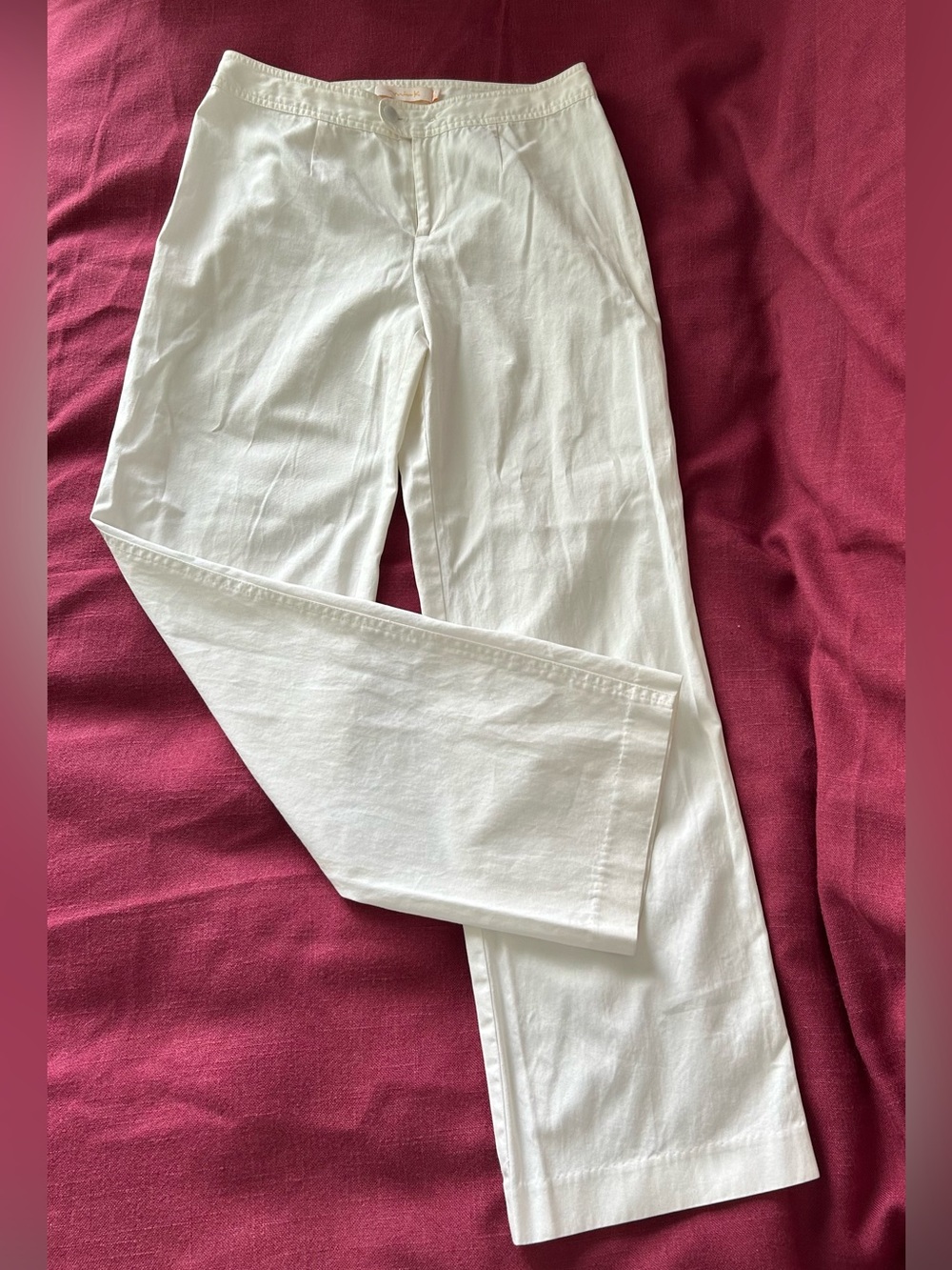 Miss KG White Straight-Leg 100% Cotton Pants
